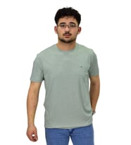 Erkek Sıfıryaka Düz Merserize Tişört T6034 BGL-ST04527 (Açık Yeşil)