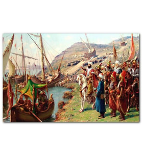 Cakatablo İstanbul Fethİ Fatih Sultan Mehmet Gemileri Karadan İndirilmesi