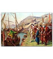 Cakatablo İstanbul Fethİ Fatih Sultan Mehmet Gemileri Karadan İndirilmesi