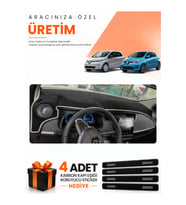 RENAULT ZOE (2012-2024) Uyumlu Torpido Koruma Örtüsü Oto Kılıfı - Siyah Bej