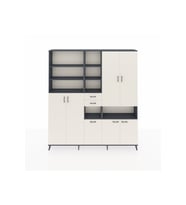 Arges Gardrop 17 Raflı 2 Çekmeceli 7 Kapaklı 220x30x243 Antrasit-Aytaşı