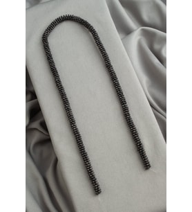 Hematit Doğal Taş Mat Siyah Papatya Rondela Kesim 6x2mm Dizi