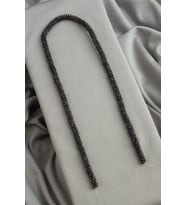 Hematit Doğal Taş Mat Siyah Papatya Rondela Kesim 6x2mm Dizi