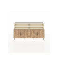 Arges Konsol 6 Raflı 4 Kapaklı 176x30x99 Aytaşı-Çam/Antrasit