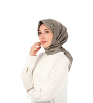 Bursa İpek Vizon Sanat Desen Twill İpek Eşarp