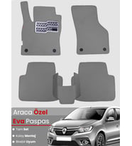 Renault Symbol 3 (2013-2020) Uyumlu EVA Paspas Tam Set–Araca Özel,Su Geçirmez,Hızlı ve Kolay Montaj