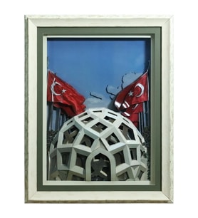 e38 EL İŞÇİLİĞİ  KAĞIT RÖLYEF TABLO 66x86 CM - 6347