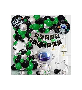 Çıtıpıtıstore Uzay Temalı Lüks Doğum Günü Balon Set