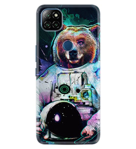 Casper E30 F20 X20 Kılıf Desemli Silikon Astronot Panda 1755