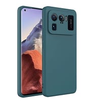 Coverzone Xiaomi Mi 11 Ultra ?le Uyumlu K?l?f Z-Mara Lansman Vieri Tam Koruma Arka Kapak Kamera Koruma �?k?nt?l? P�r�zs�z Y�zey Koyu Ye?il