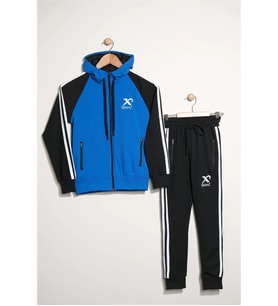 Unisex Dalgıç Kumaş Spor  Çocuk Eşofman Takımı ESF.2525 (Çok Renkli)