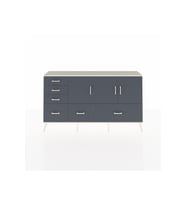 Arges Konsol 4 Raflı 6 Çekmeceli 3 Kapaklı 176x30x99 Aytaşı-Antrasit