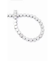 Hematit Doğal Taş Parlak Açık Gri Altıgen Kesim 7x4mm Dizi [AA]
