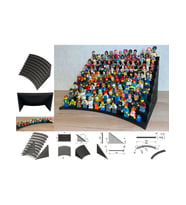 ART3 Dev LEGO Minifigür Sergileme Standı (117 Figür Kapasiteli) - Vidasız Modüler Raf-SİYAH