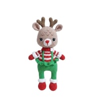 Tulumlu Geyik Amigurumi Organik Oyuncak