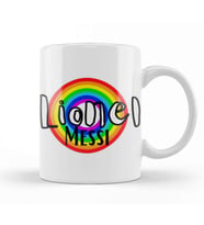 Lionel Messi   Retro Rainbow Style Kupa Bardak Porselen
