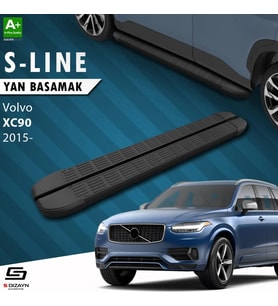 S-Dizayn Volvo XC90 2 S-Line Siyah Yan Basamak 193 Cm 2015 Üzeri