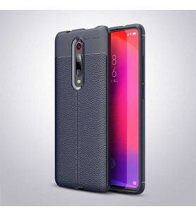 Xiaomi Mi 9T Kılıf Pu-Deri Leather Pu Serisi Esnek Soft Ultra Protection (Lacivert)