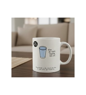 Ben Bu Yükü Taşırım Sen Git Espirili Hisli Sözler Tasarımlı Porselen Kupa Bardak Mug