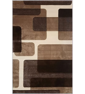 Eliana Home Baskılı, Yıkanabilir Kaymaz Taban Salon Halısı LNA1754 100x150 cm (Kahverengi)