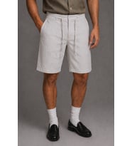 Erkek %100 Pamuk Linen Şort – Bağcıklı Rahat Kesim Yazlık Şort
