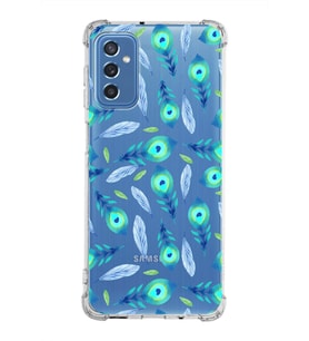 PrintiFy Samsung Galaxy M52 Uyumlu Nazar Boncuğu 3 Baskılı Şeffaf Köşe Korumalı Antişok Kılıf