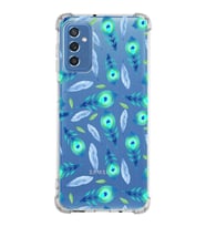 PrintiFy Samsung Galaxy M52 Uyumlu Nazar Boncuğu 3 Baskılı Şeffaf Köşe Korumalı Antişok Kılıf