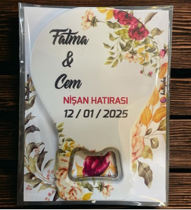 10 Adet Söz, Nişan, Nikah, Düğün Hediyesi Balon Açacak Magnet Kart ve Ambalajlı Tek Tek (blnmg7)