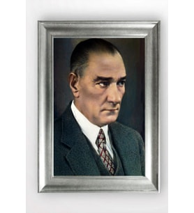 Gümüş Çerçeveli Atatürk Tablo cv1157