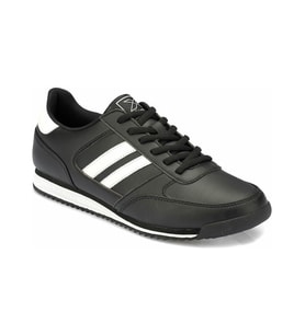 Kinetix Tramor Pu 4 Pr Siyah Erkek Sneaker Spor Ayakkabı