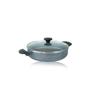 Dayanıklı, şık ve kullanışlı 28 cm granit basık tencere
