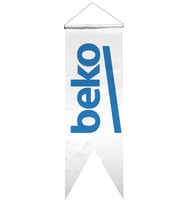 Beko Logolu Kırlangıç Bayrak 100x300 cm 1.Sınıf Saten Kumaş