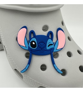 Terlik Süsü ve Aksesuarı , Çanta Süsü – Jibbitz Dev Boy Stitch Görsel Figür Aksesuar (Kristal Mavi)