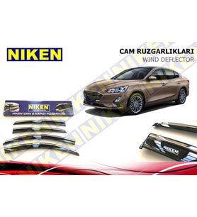 Ford Focus 4 Kromlu Cam Rüzgarlığı Niken 2019 Sonrası