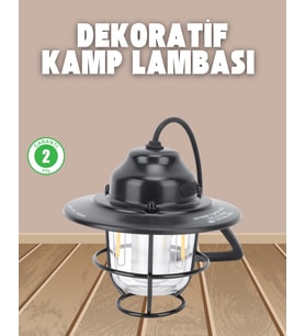 Dekoratif ve Fonksiyonel Taşınabilir Kamp Gece Lambası