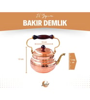 BAKIR DEMLİK İTALYAN MODEL BAKIR RENK