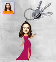 Kişiye Özel Karikatür Tasarım Anahtarlık 97155