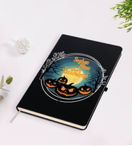 BK Gift Kişiye Özel Happy Halloween Tasarımlı Siyah Defter-14