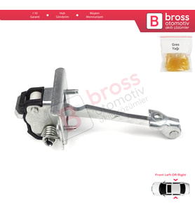 Peugeot 308 MK1 2007-2013 4/5 Kapı 2007-2013 9181N3 İçin Arka Sağ veya Sol Kapı Gergi Yayı