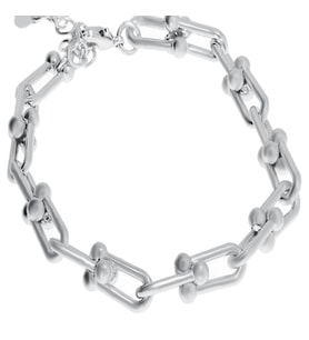 Kadın Çelik Halka Detay Bileklik (Silver)