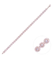 Nusnus Kadın Gümüş Bileklik Rose Gold 12.6 GR