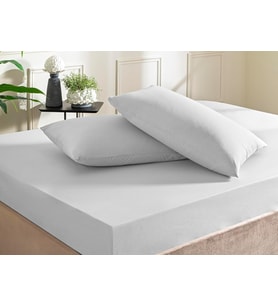 Color Dreams Ranforce King Size Fitted Çarşaf Seti Gri