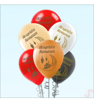 Hoşgeldin Ramazan Pastel Balon, 30cm x 8 Adet
