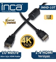Inca IMHD-10T 10M 4K 1,4 V 3D Altın Uçlu HDMI Kablo