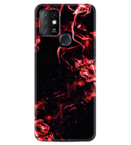 INFINIX Hot 8 9 10 11S Hot 10 Play 10T Kılıf Desemli Silikon Red Smoke 1745