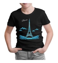 Parisian Siyah Çocuk Tshirt