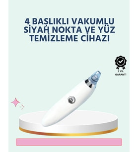 Cilt Dostu Vakumlu Siyah Nokta Temizleyici – Siyah Nokta, Makyaj Kalıntılarına Karşı