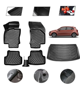 Volkswagen Polo Üst Kısım 2018 Model 4D Bagaj Paspas Set
