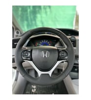 Honda Civic Fb7 Uyumlu Araca Özel Dikmeli Direksiyon Kılıfı (Mikrofiber Kristal Karbon)