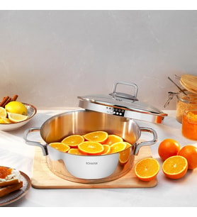 Schafer New Stahl Çelik Basık Tencere 26 Cm 2 Parça-Inox